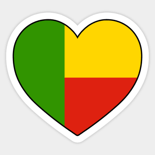 Heart - Benin _056 Sticker